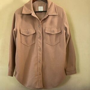 Sz M Joie Tan Utility Jacket with Pockets EUC